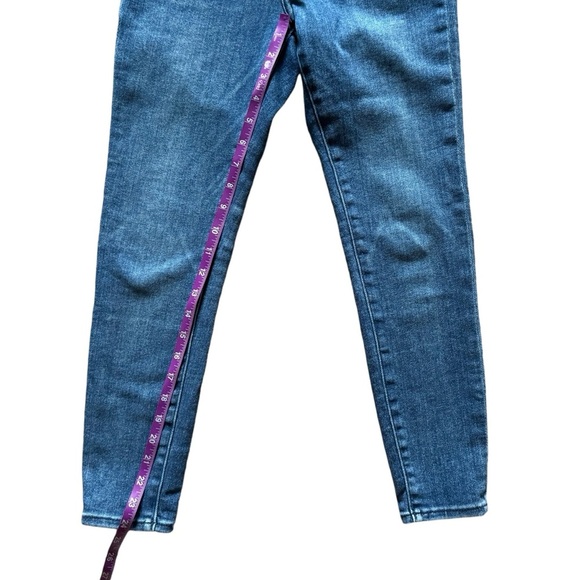 Express jeans women’s mid rise skinny button fly size 0 preppy Bodycon Cabincore - Picture 5 of 10